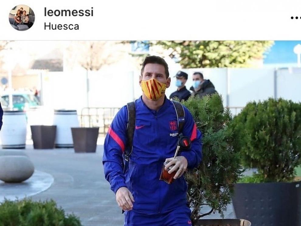 Messi "instagramea" Huesca