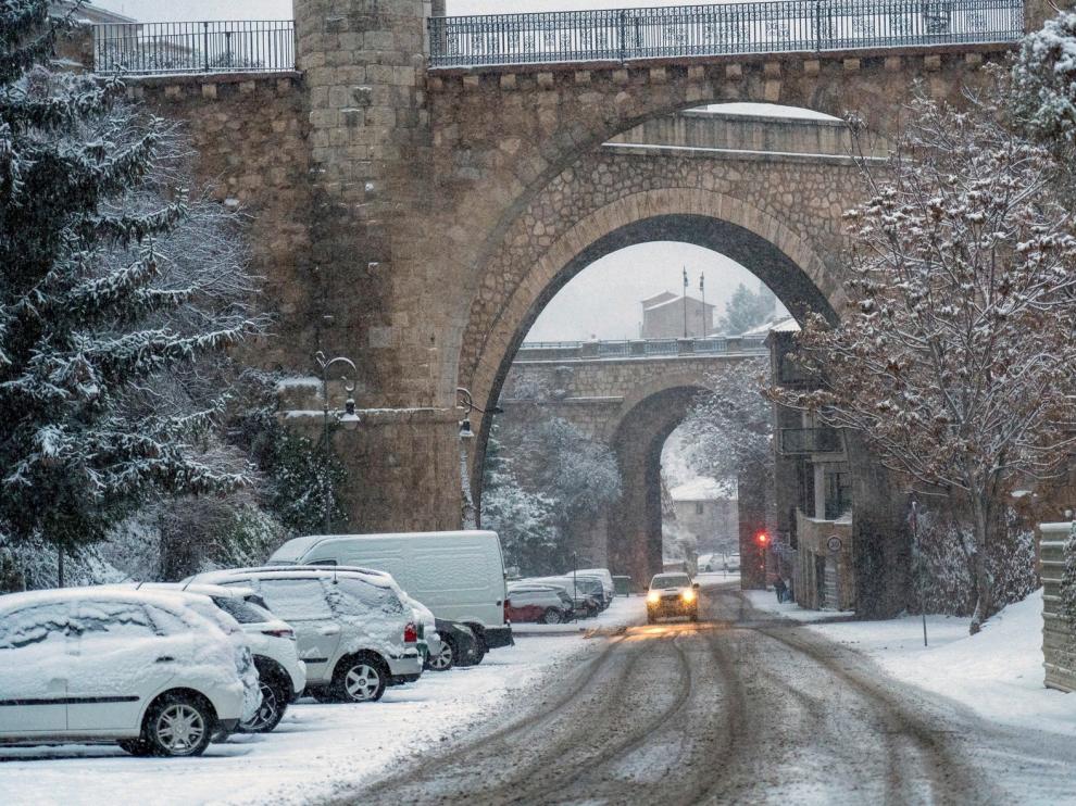 El temporal suspende las rutas escolares en la provincia de Teruel