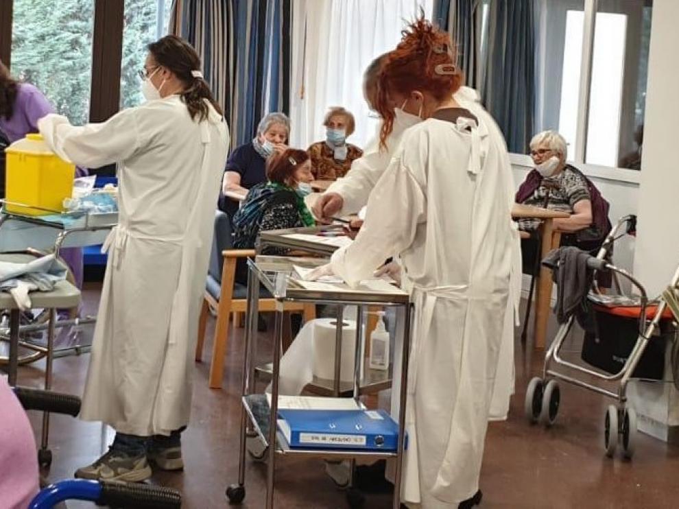 La vacuna ya ha llegado a las cuatro residencias de la Ribagorza