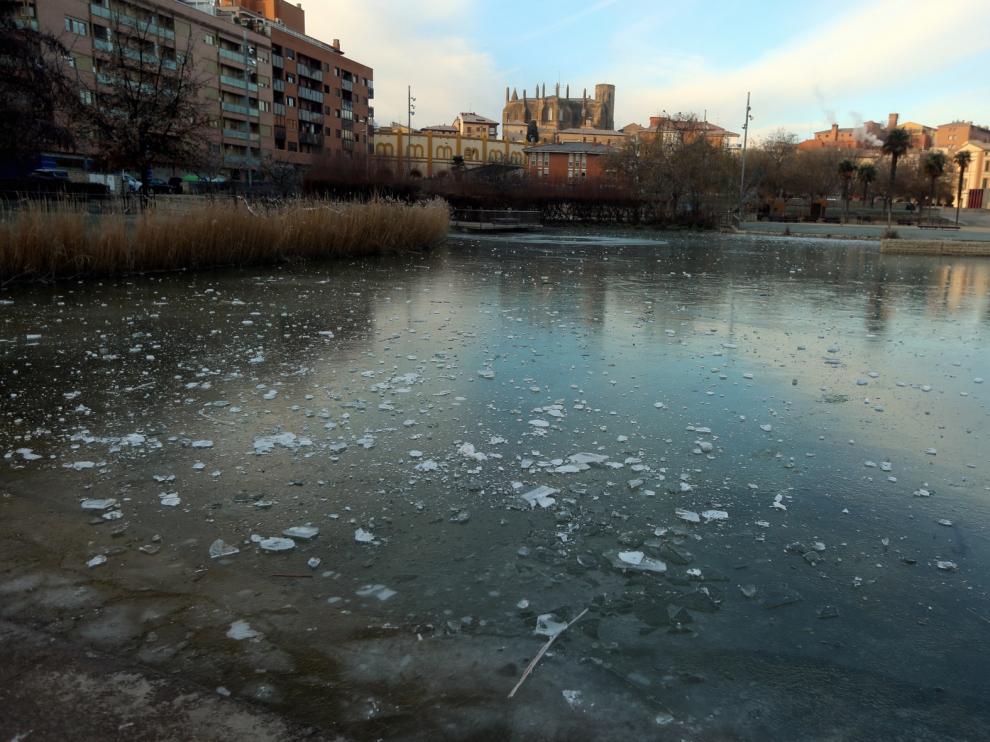 La ciudad de Huesca registra una mínima de -7 grados, a la espera de que llegue Filomena