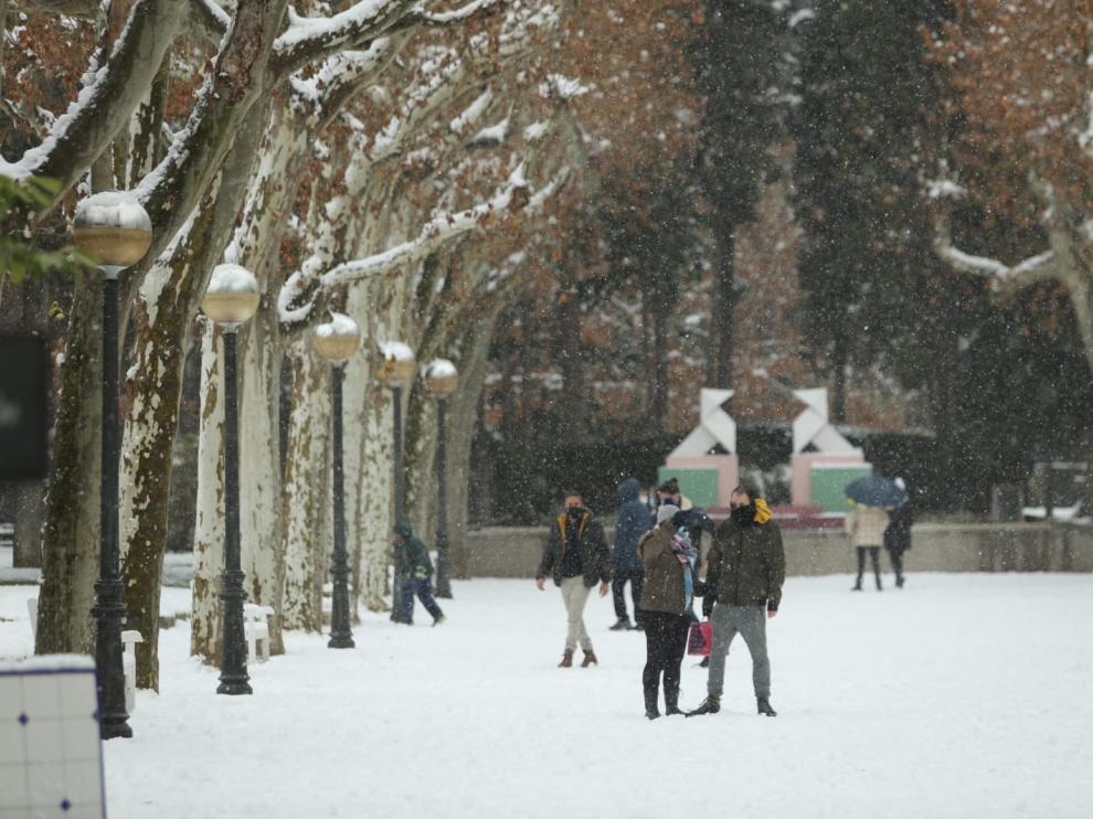 Se reabren los parques de Huesca tras el cierre por seguridad por el temporal