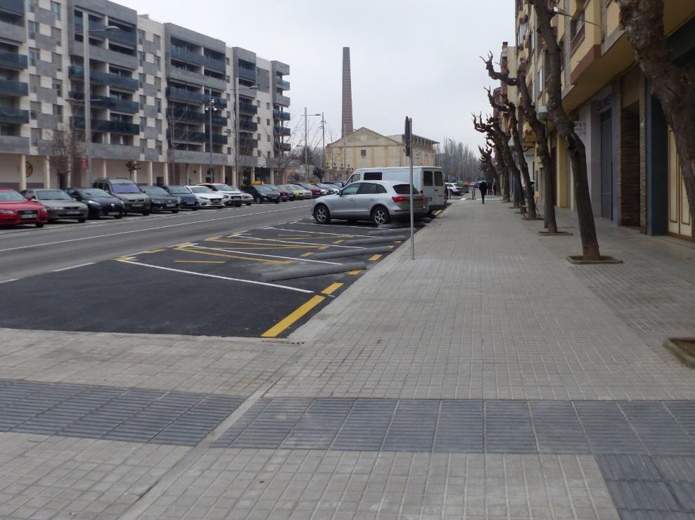 El acondicionamiento del paseo San Juan Bosco de Monzón permite mayor comodidad al peatón
