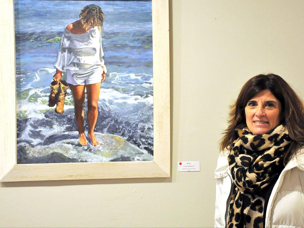 Nekane Garrués muestra su pintura realista en Jaca