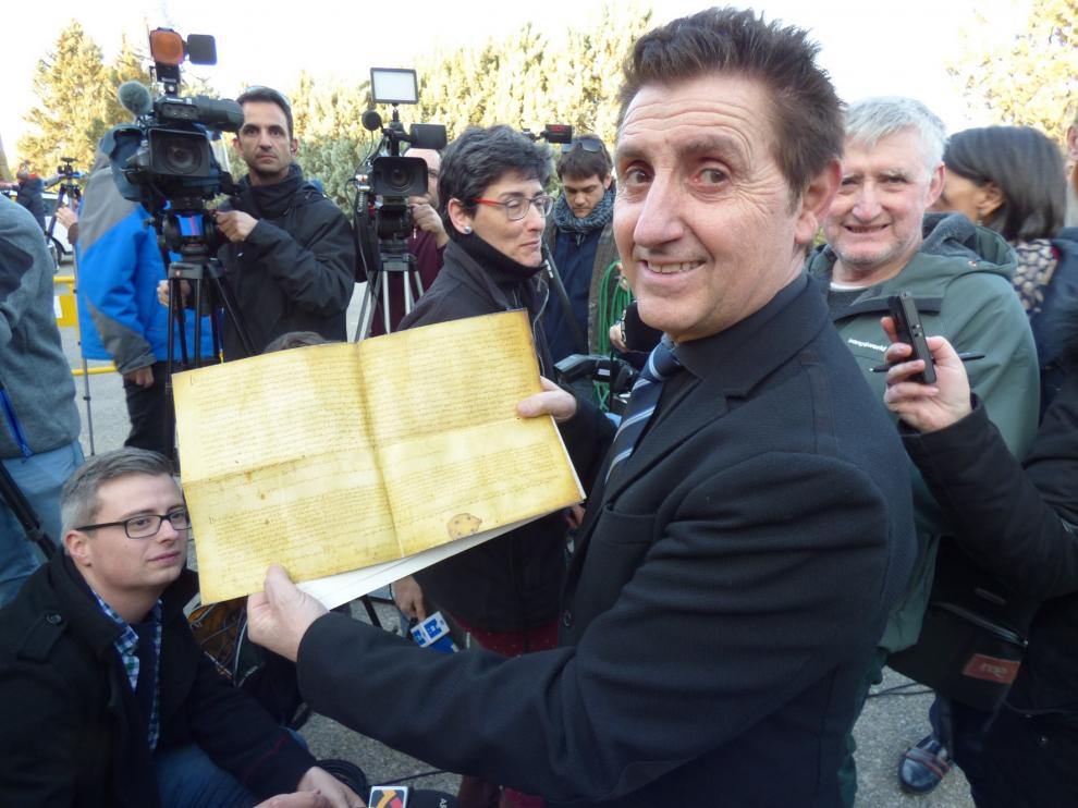 Idelfonso Salillas, primer alcalde del litigio de Sijena, califica "muy buena noticia" la sentencia del Supremo
