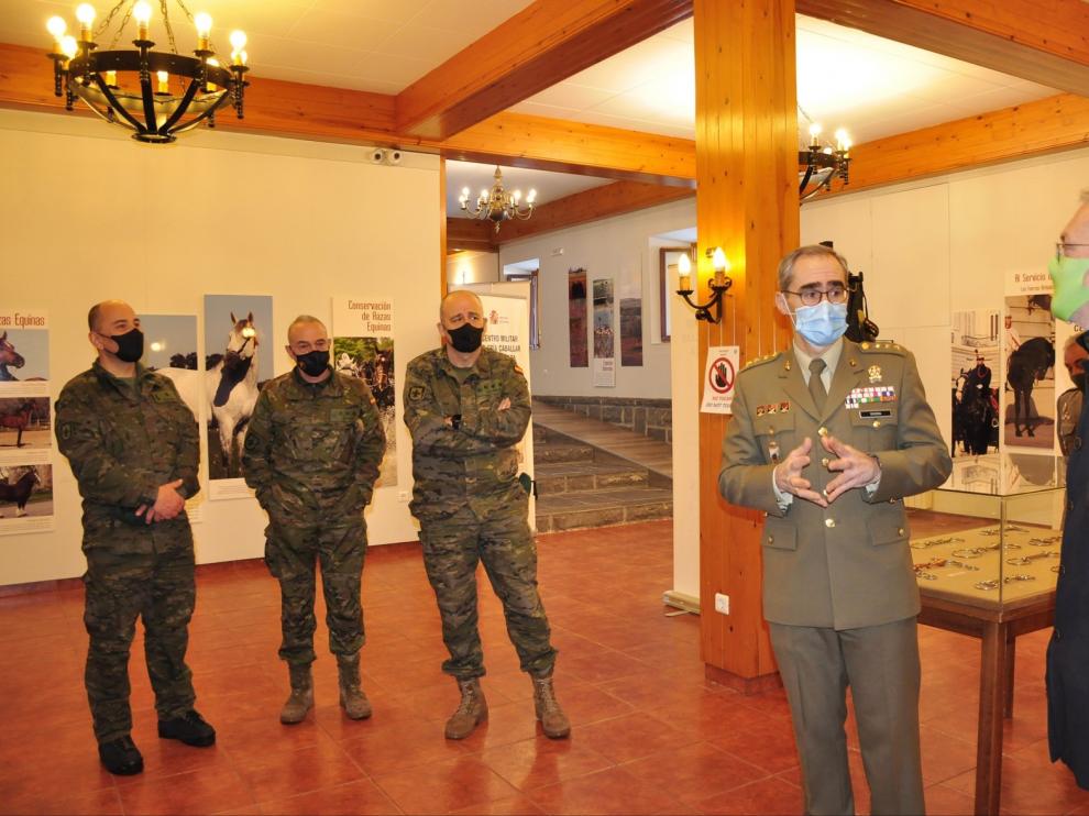 Muestra en Jaca sobre el servicio de cría caballar del Ejército