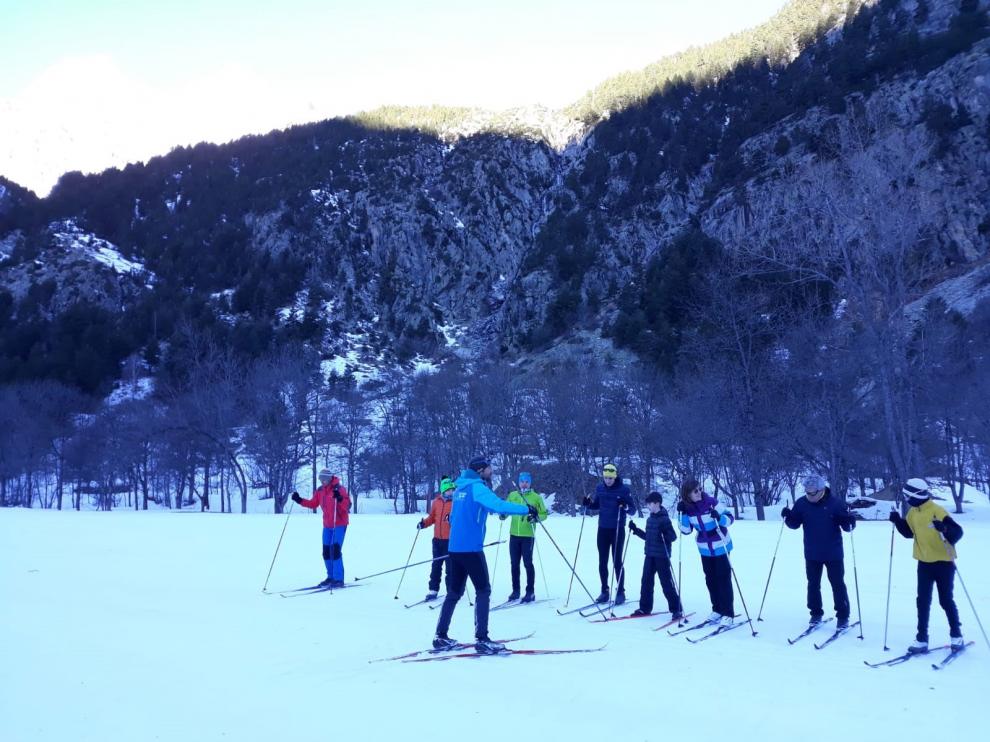 El Alto Gállego organiza una nueva edición del Curso de Esquí Nórdico en el Balneario de Panticosa