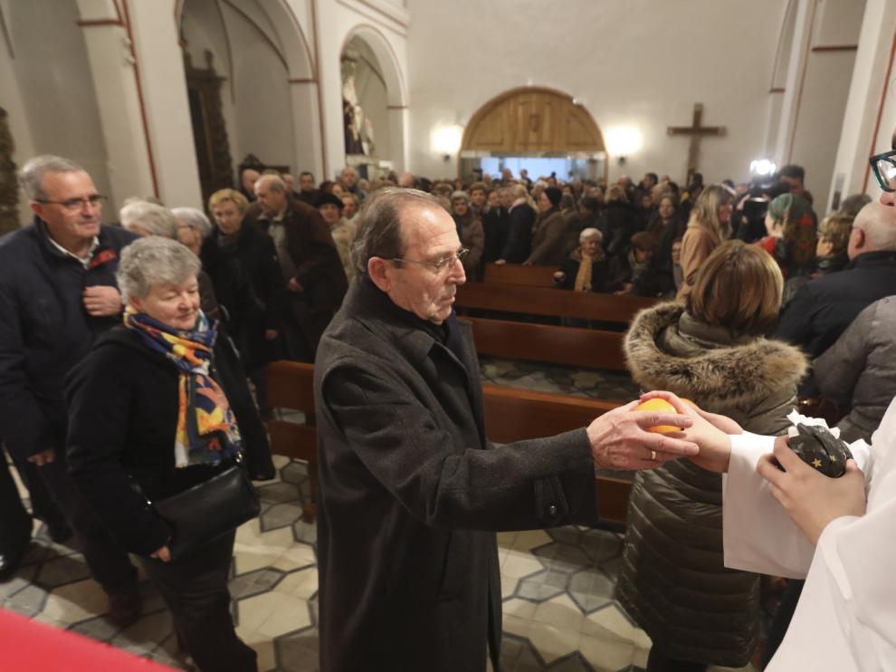 La diócesis de Huesca celebra la festividad de San Vicente Mártir con aforo reducido