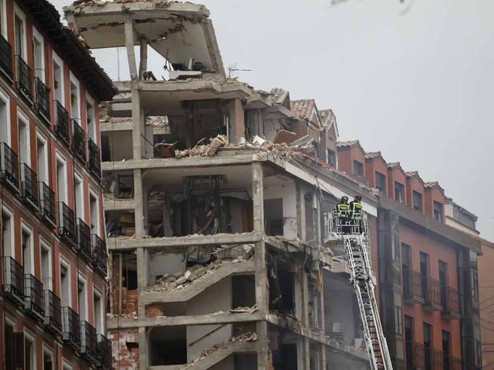 Una "brutal" explosión de gas en el corazón de Madrid causa tres muertos