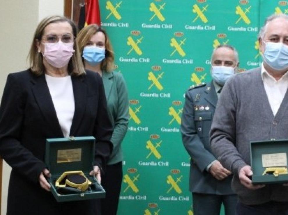 El 061 recibe el Premio Amigo de la Guardia Civil de Aragón 2020