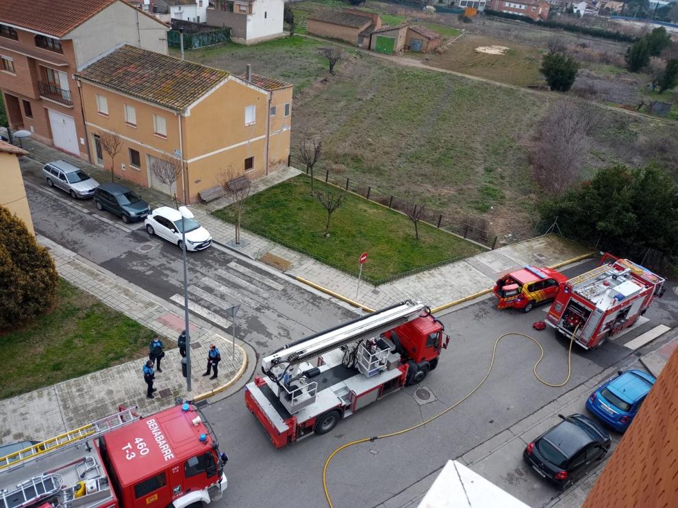 Se declara un incendio en una vivienda de Monzón