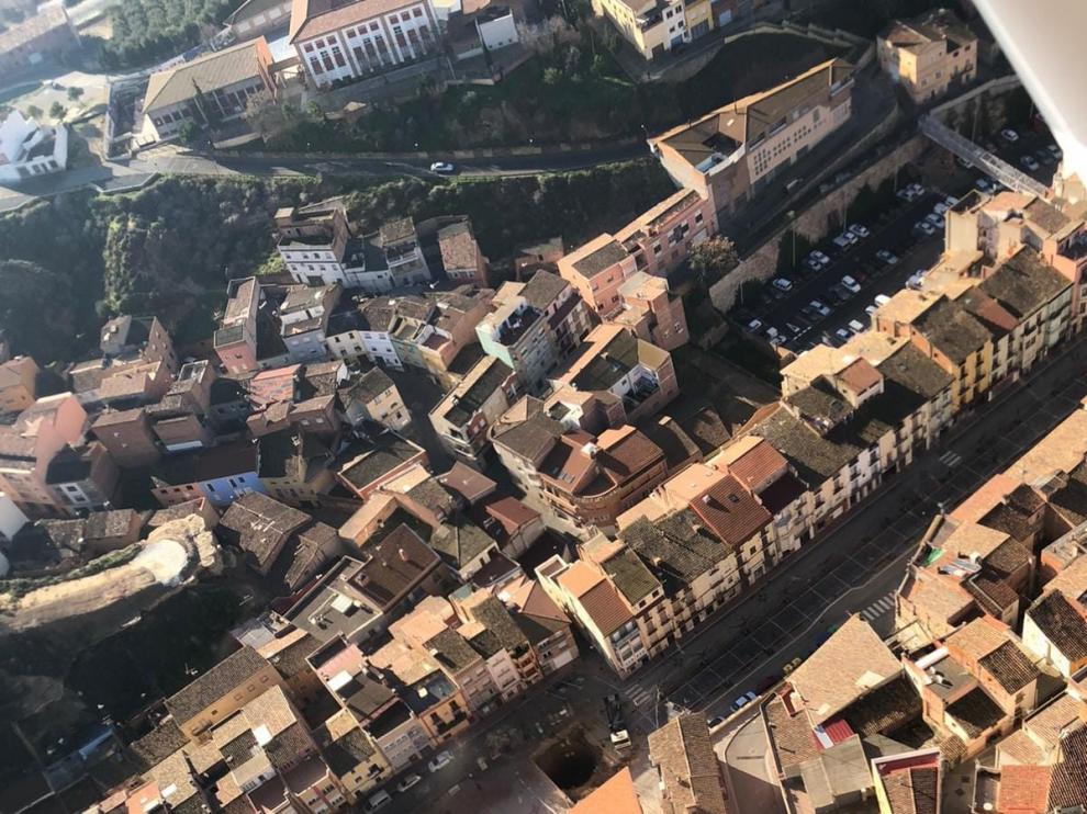 La Asociación del Casco Viejo de Fraga ve bien la peatonalización de la plaza de España