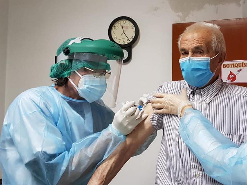 La Residencia Santa Orosia de Jaca recibe la segunda dosis de la vacuna