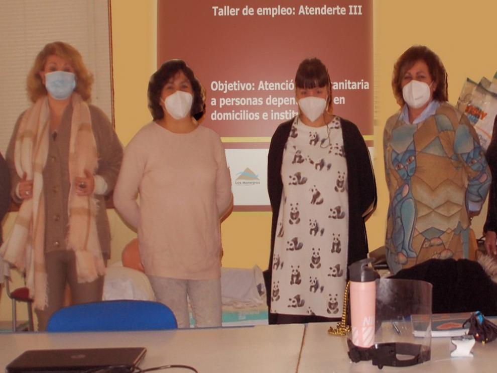 La atención sanitaria y social, ejes del taller de empleo Atenderte III de Los Monegros