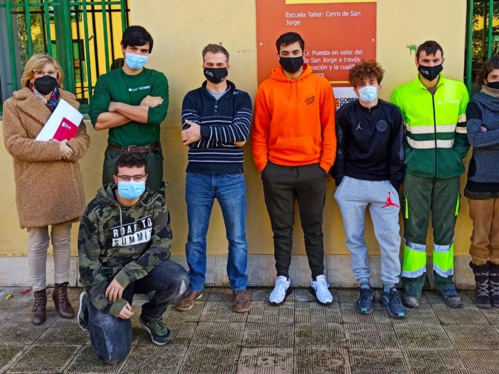 Los alumnos de la escuela-taller de poda y repoblación forestal de Huesca reciben su certificado de profesionalidad