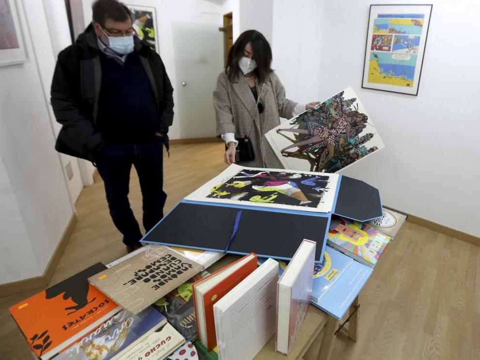La librería Anónima de Huesca presenta unas serigrafías dedicadas al mundo del cómic