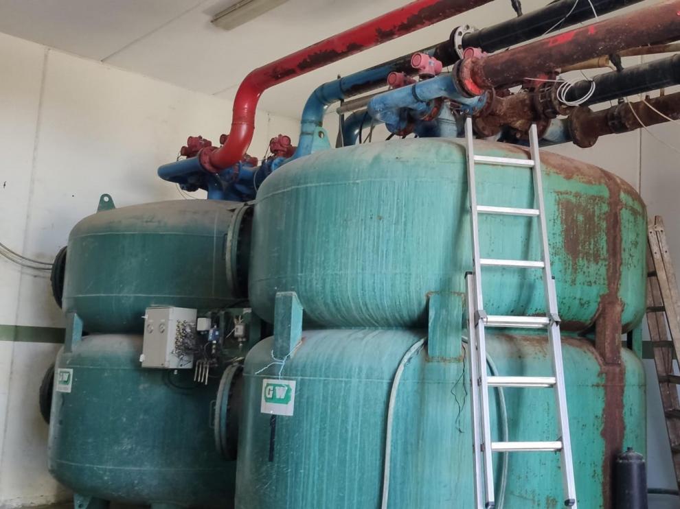 Comienzan las obras del sistema de tratamiento y filtrado del agua de Sariñena