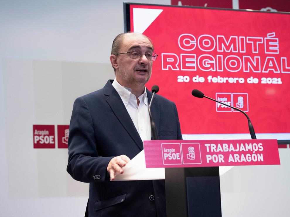 Lambán destaca la defensa de Sánchez de la Constitución