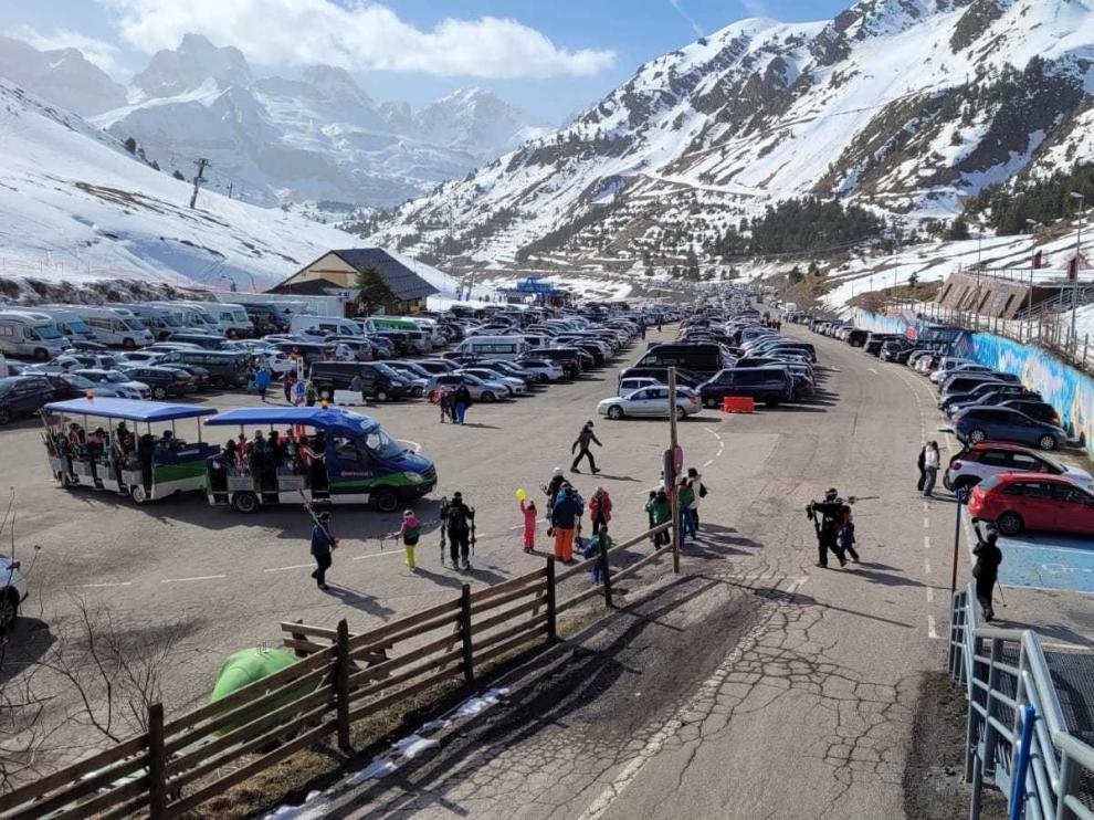 Sube la afluencia a la estación de Astún con la Semana Blanca