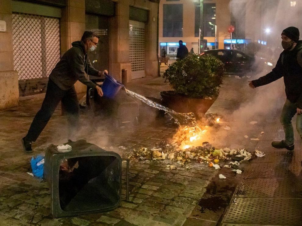 Los disturbios de Cataluña se saldan con 38 detenidos