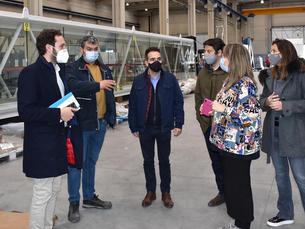 Isaac Claver conoce los proyectos de futuro de Adelte en Monzón