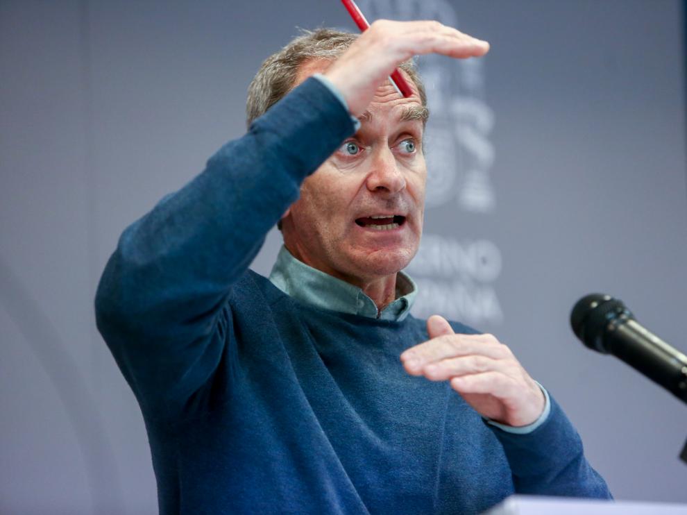 Fernando Simón, ayer en su comparecencia ante los medios de comunicación.