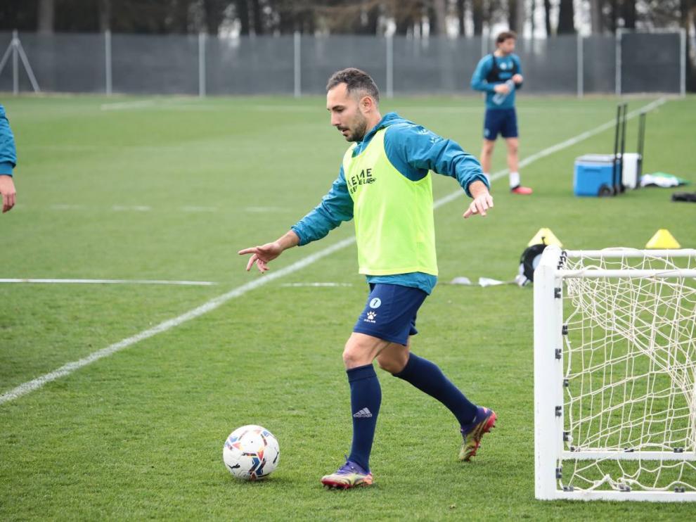David Ferreiro, en un entrenamiento
