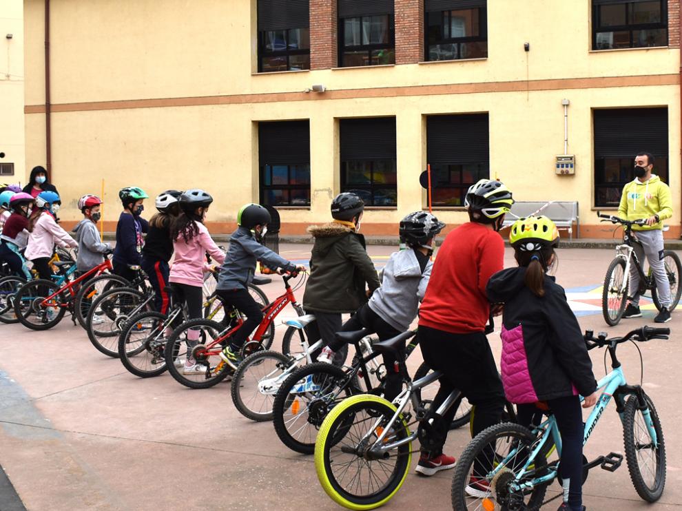 Programa educativo Aula en bici de Monzón.