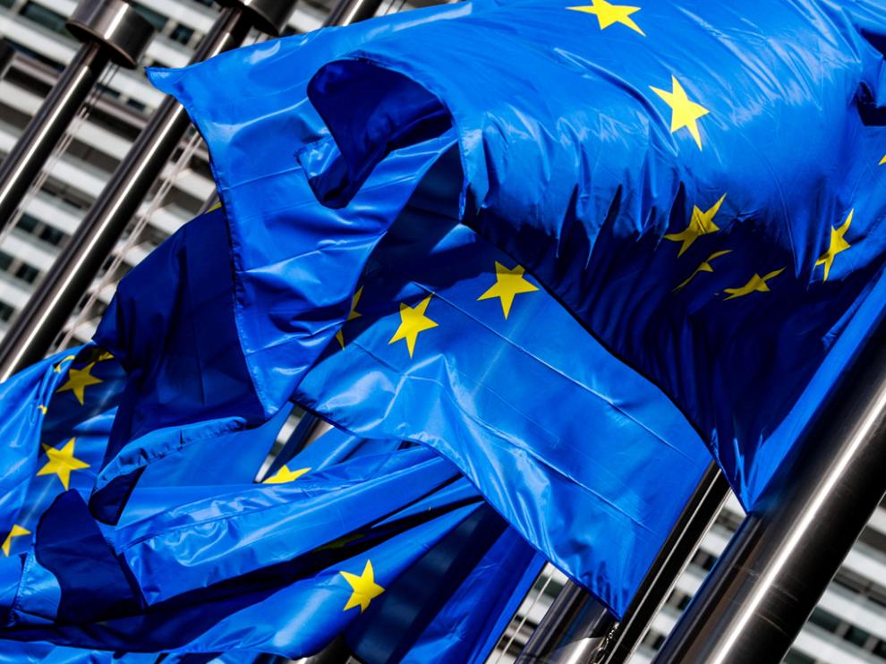 Banderas de la Comisión Europea.