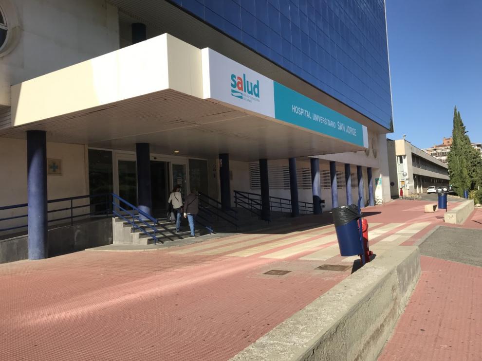Imagen del Hospital San Jorge, donde hay 16 paciententes covid ingresados.
