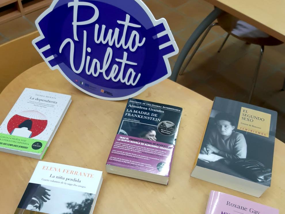 Bibliotecas o aulas de lectura de localidades del Somontano cuenta con un ‘Punto Violeta’.