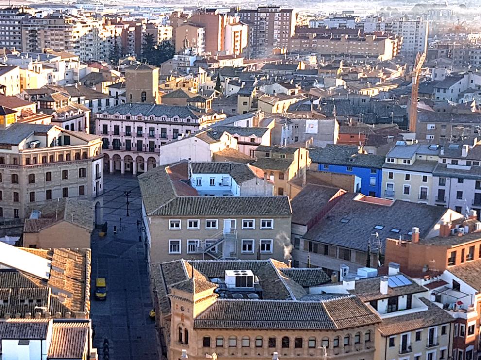 Vista de la ciudad de Huesca.