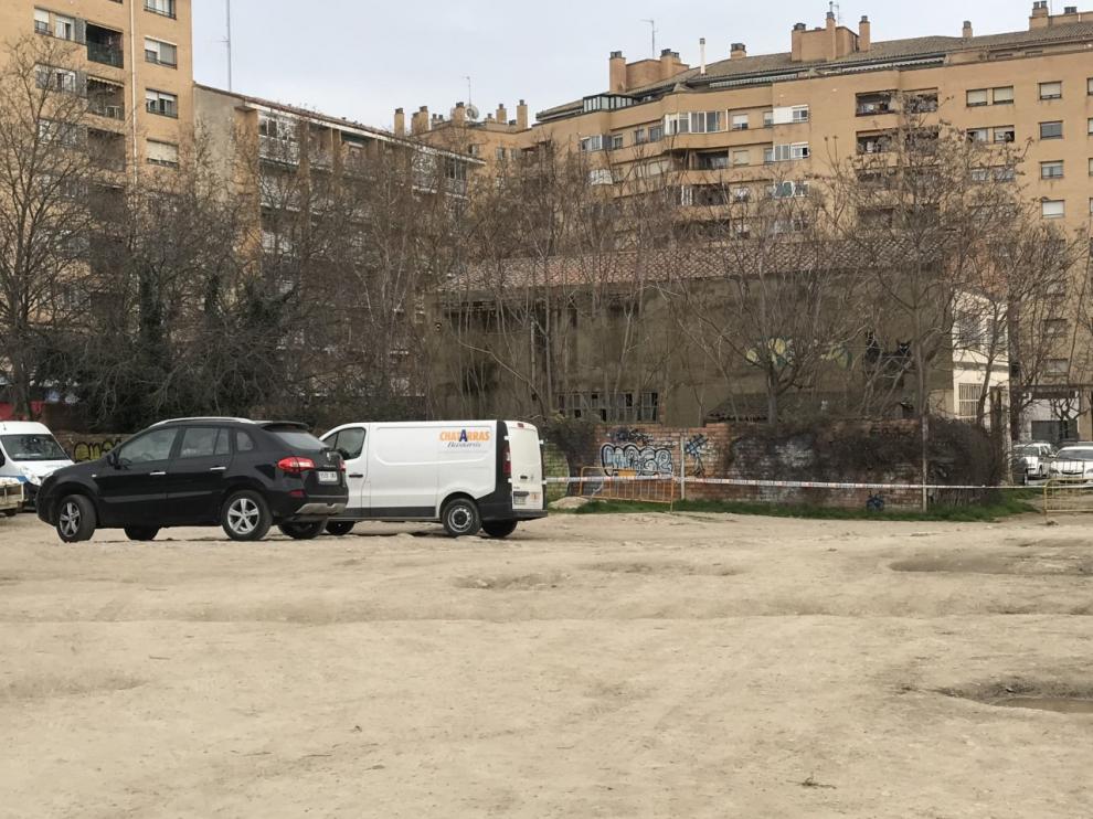 El sola de textil Bretón en el que se va a construir una residencia de Vitalia y un equipamiento municipal.