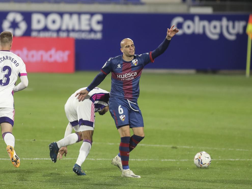 Sandro, en un partido contra el Real Valladolid