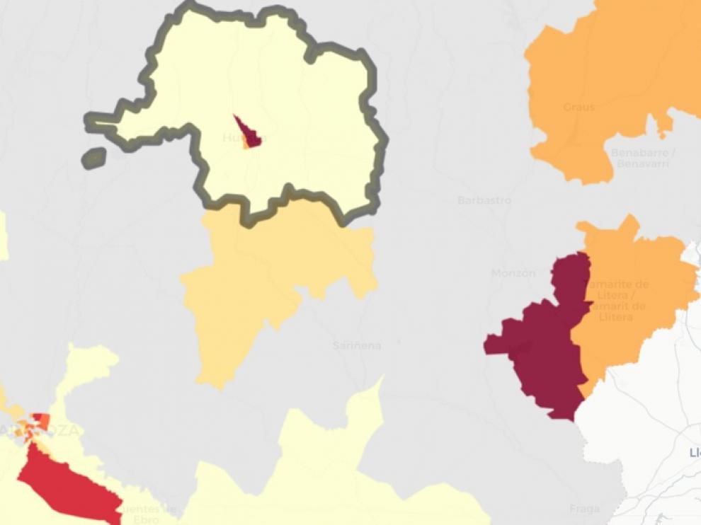 La zona de salud del Perpetuo Socorro y la de Binéfar arrojan los peores datos de la jornada.