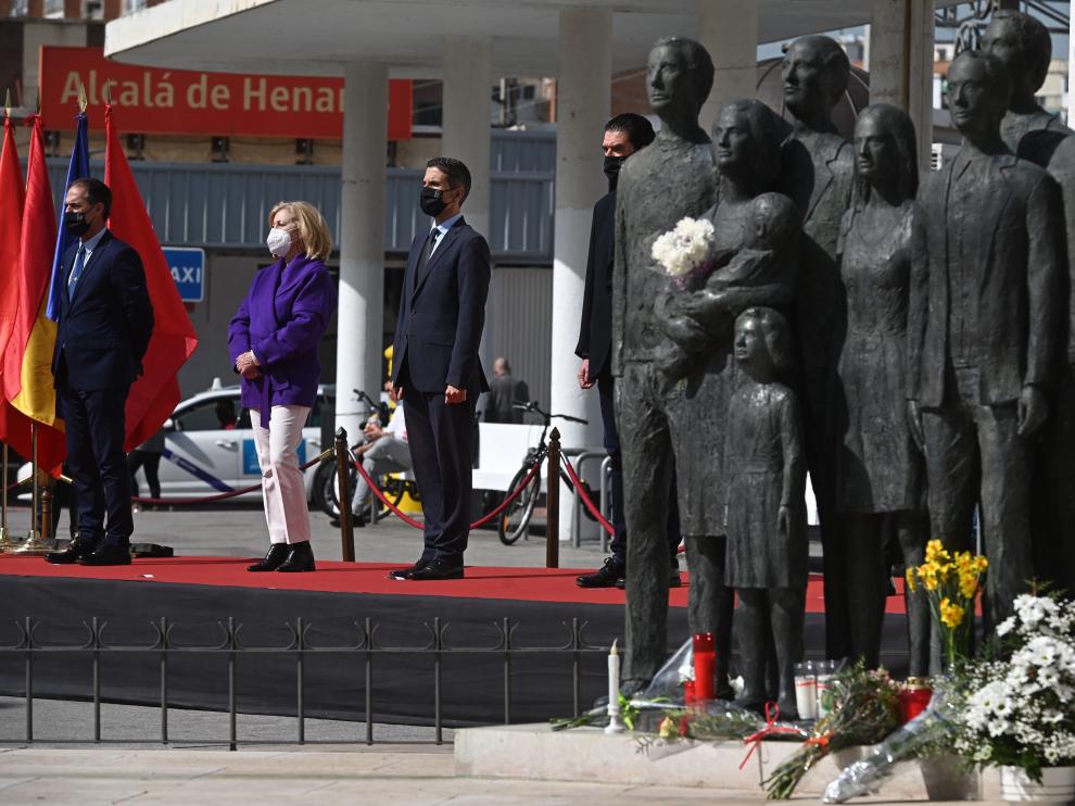 Acto de homenaje en la estación de Alcalá de Henares