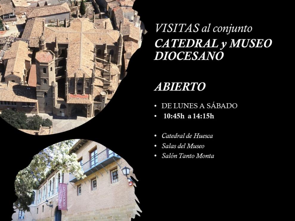 Cartel de la reapertura del Museo Diocesano de Huesca