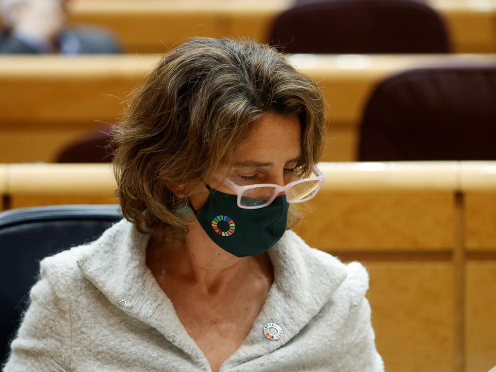 la vicepresidenta Cuarta del Gobierno y Ministra de Transición Ecológica y el Reto Demográfico, Teresa Ribera
