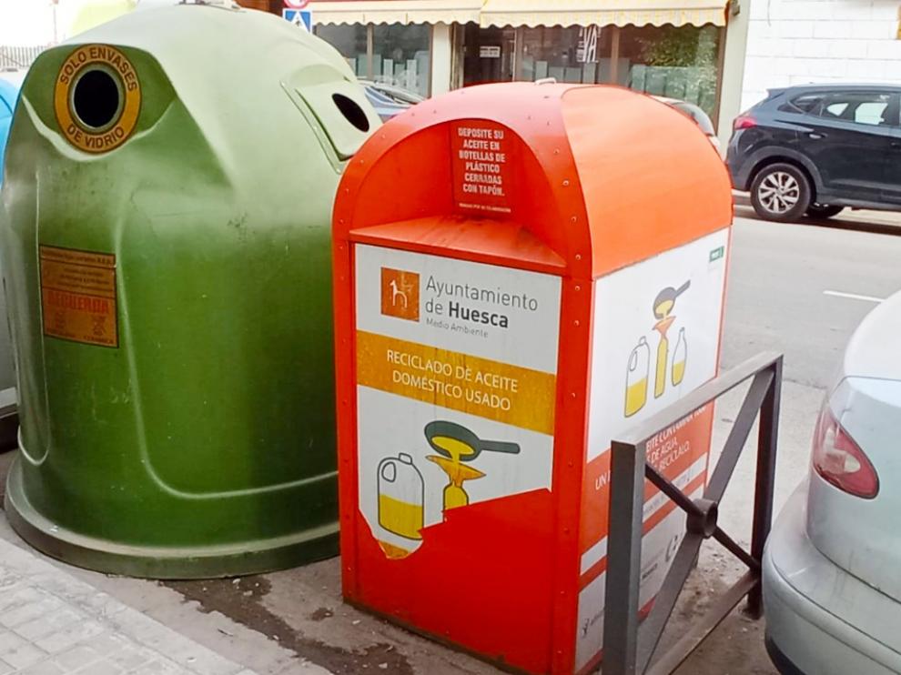 Contenedor de aceite en la capital