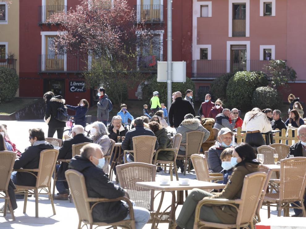 Primer fin de semana turístico en Jaca tras el desconfinamiento provincial