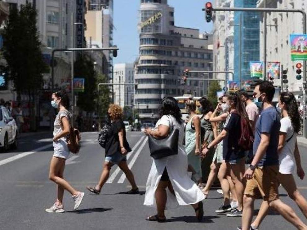 Imagen de una calle céntrica de Madrid