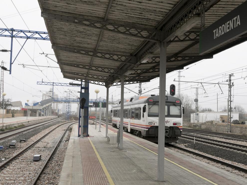 Estación de tren de Tardienta.