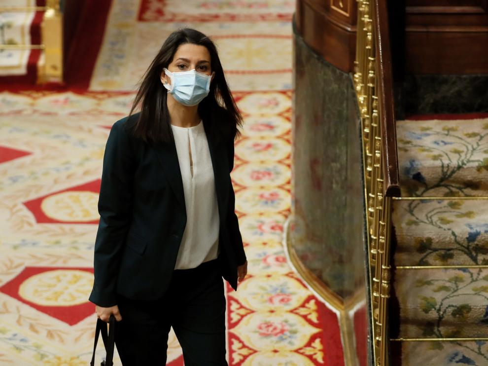Inés Arrimadas, en el Congreso