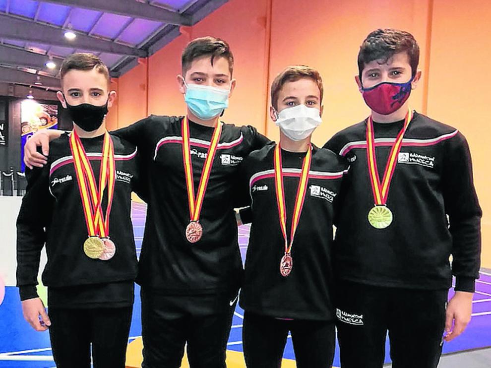 Alejandro Gállego, Gonzalo Isábal, Raúl Bergua y Alejandro Yagües irán a Benalmádena en mes y medio.