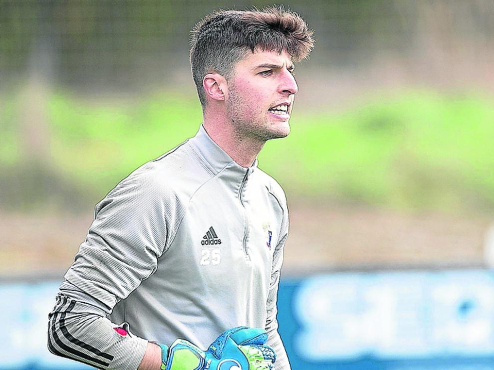 Juan Pérez, durante un entrenamiento de esta semana con el Osasuna.