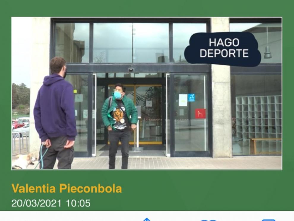 Captura de pantalla del vídeo de Valentia.