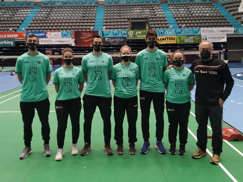 Equipo del Huesca La Magia en Granollers.