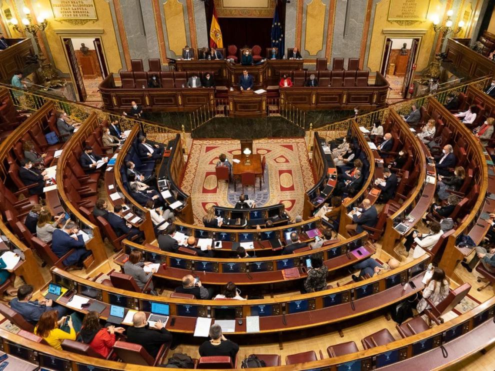 Imagen del hemiciclo del Congreso de los Diputados
