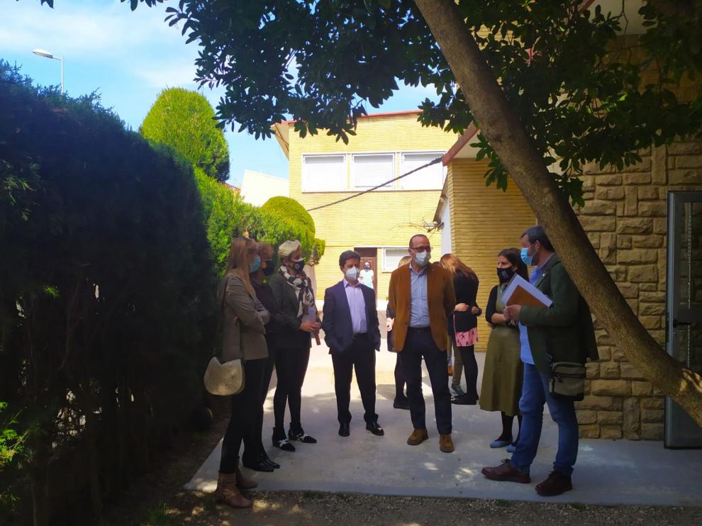 Visita al patio del aula de 2 años del colegio Pio XII.
