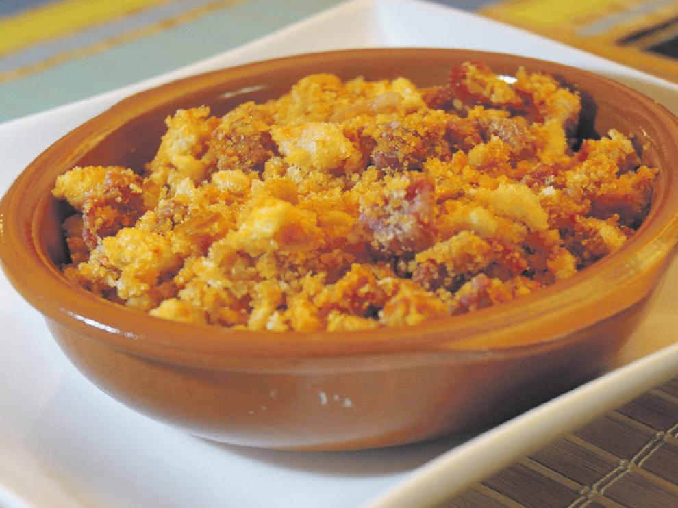 Las migas, uno de los mejores platos que se pueden pedir en un restaurante de la provincia de Huesca.