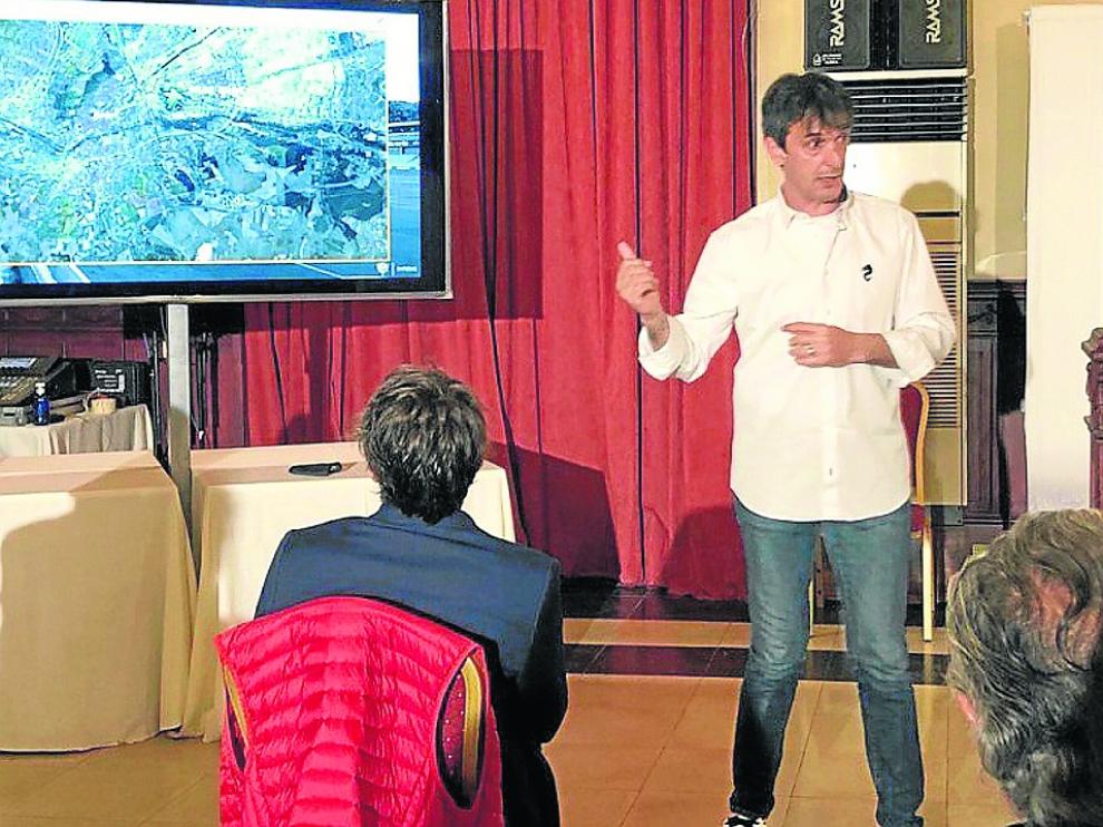 Pacheta durante la charla celebrada el pasado jueves
